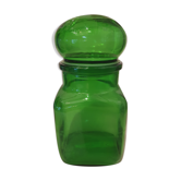 Pot d'apothicaire vintage en verre vert