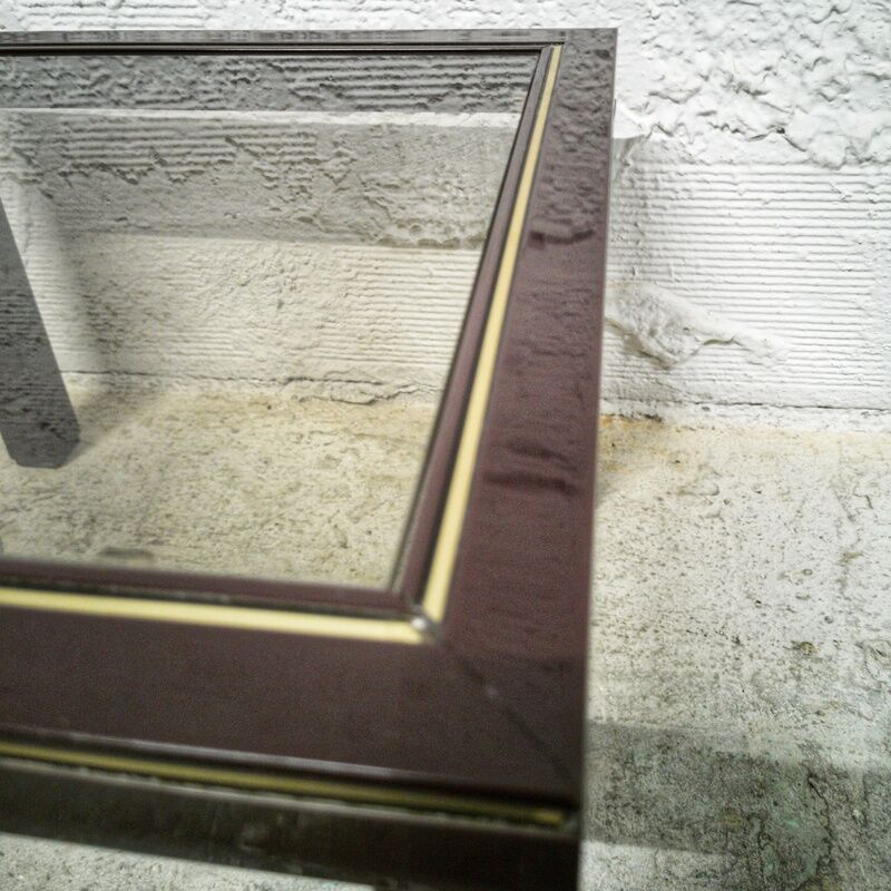 Vintage smoked glass sofa end