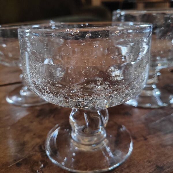 Coupes en Verre Soufflé Bullé - La Rochère -