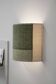 Small blonde wall light - shades of green