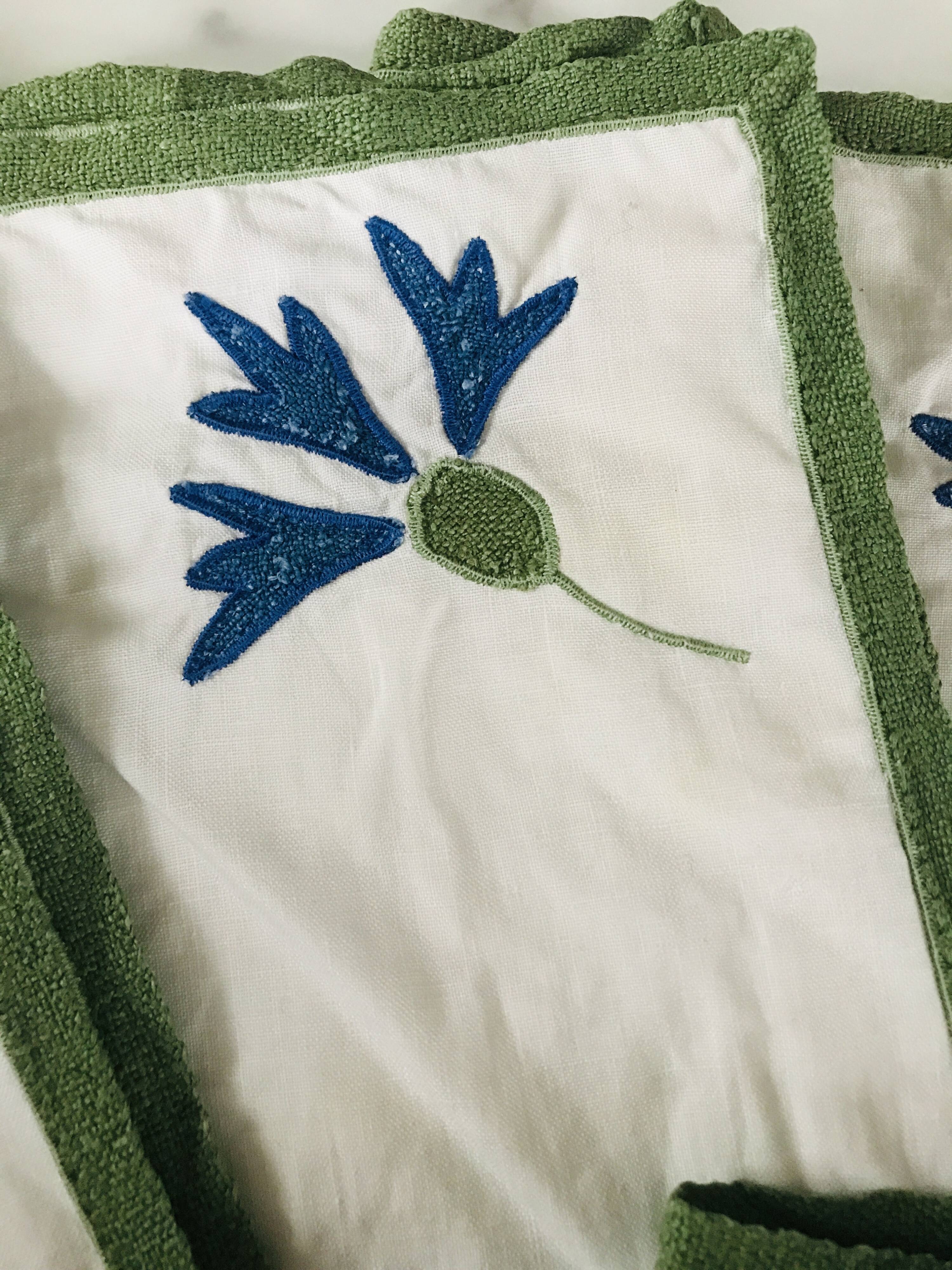 Antique embroidered napkins