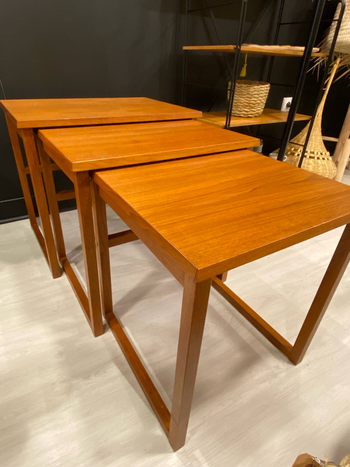 Scandinavian nesting table BRDR Furbo 1970