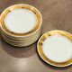 Service à dessert doré à l’or fin en porcelaine de Luxe Royal ADP