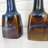 Pair of Scandinavian ceramic table lamps, Søholm Stentøj, Denmark, 1960