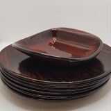 Salins Bahama 6 dessert plates & dish