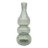 Vase, vintage soliflore in blown glass, bubbled