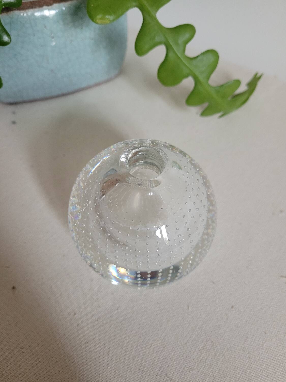 Round crystal vase AD Copier Spijkervaas