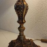 Empire style lamp circa 1950 and glass paste lampshade