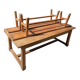 Table with its 2 benches