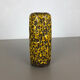 Pottery Super Yellow Color Fat Lava Multi-Color Vase Scheurich WGP, 1970s