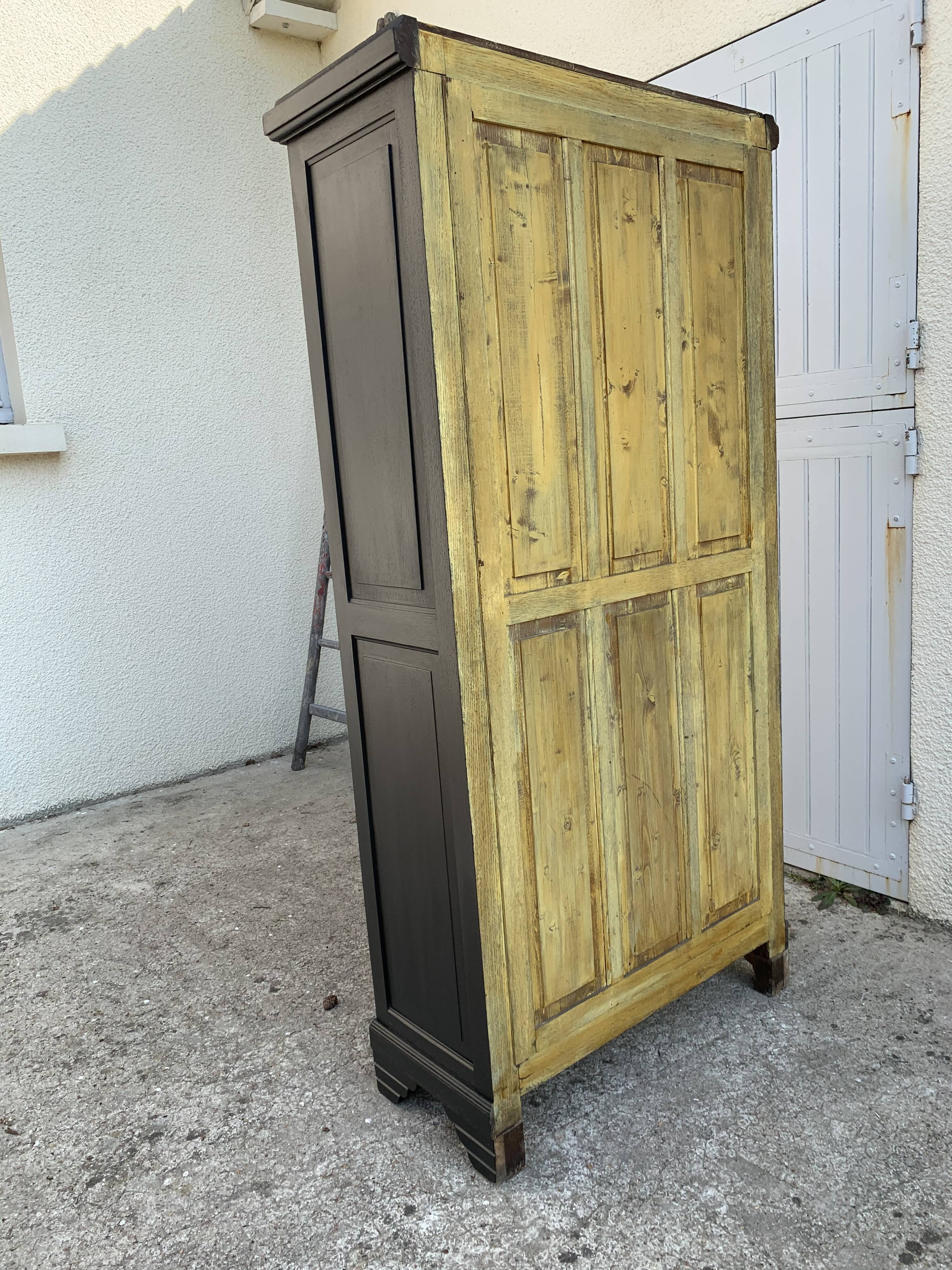 Glass-glazed Parisian wardrobe 1930