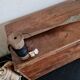 Compartmentalized old wooden chest