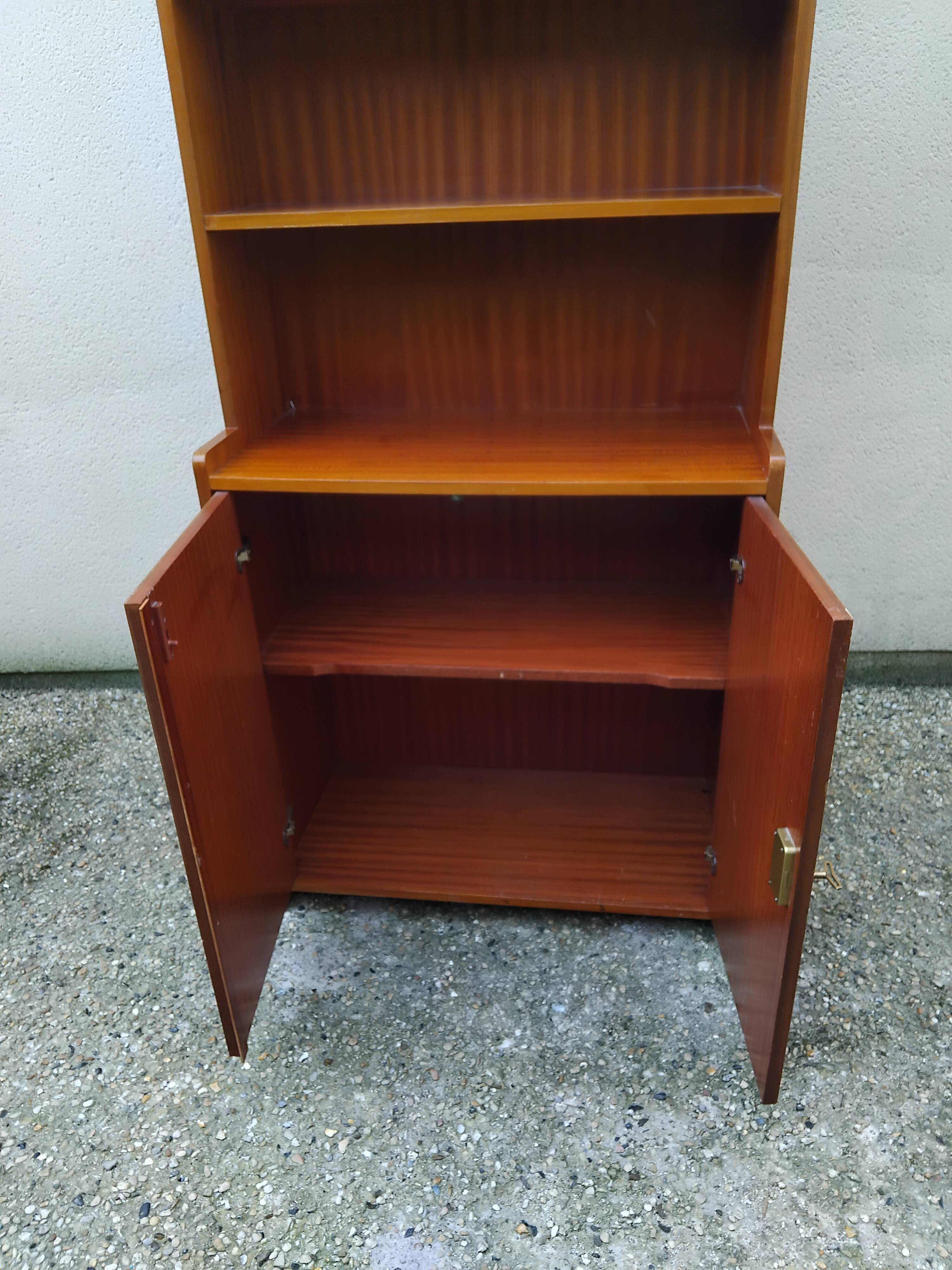 Vintage Scandinavian teak bookcase