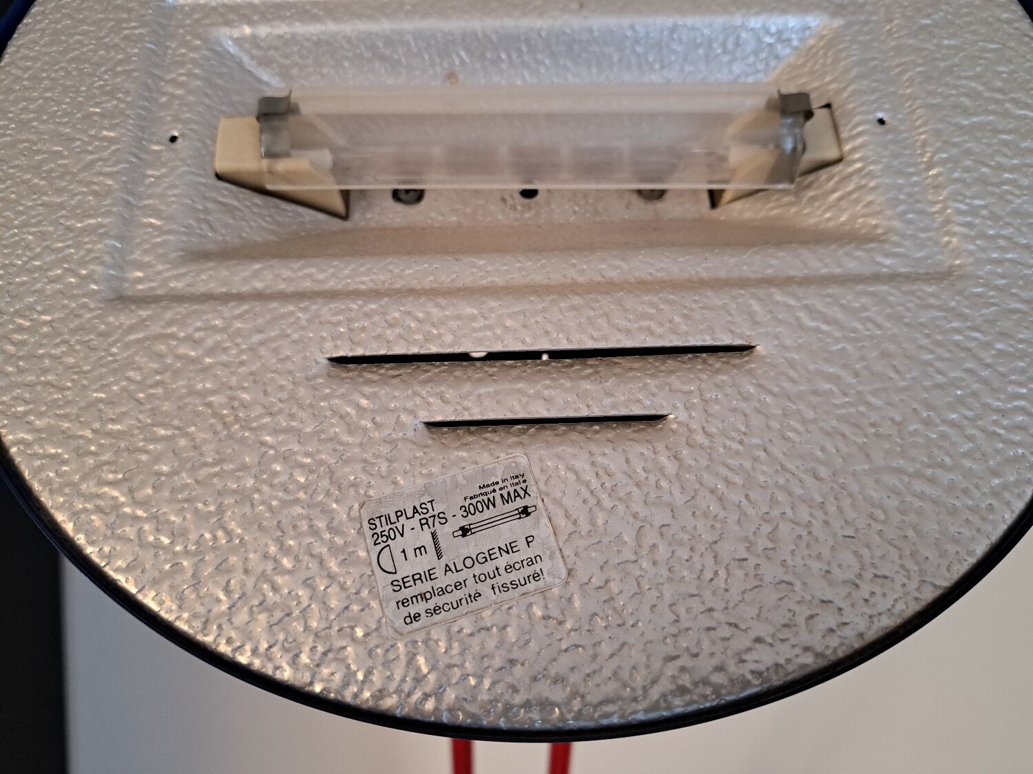 Polychrome articulated stilplast floor lamp