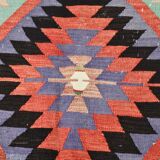 Turkish Nomadic Design Kilim Rug, Oushak Area Rugs 6x8, 170x255 Cm