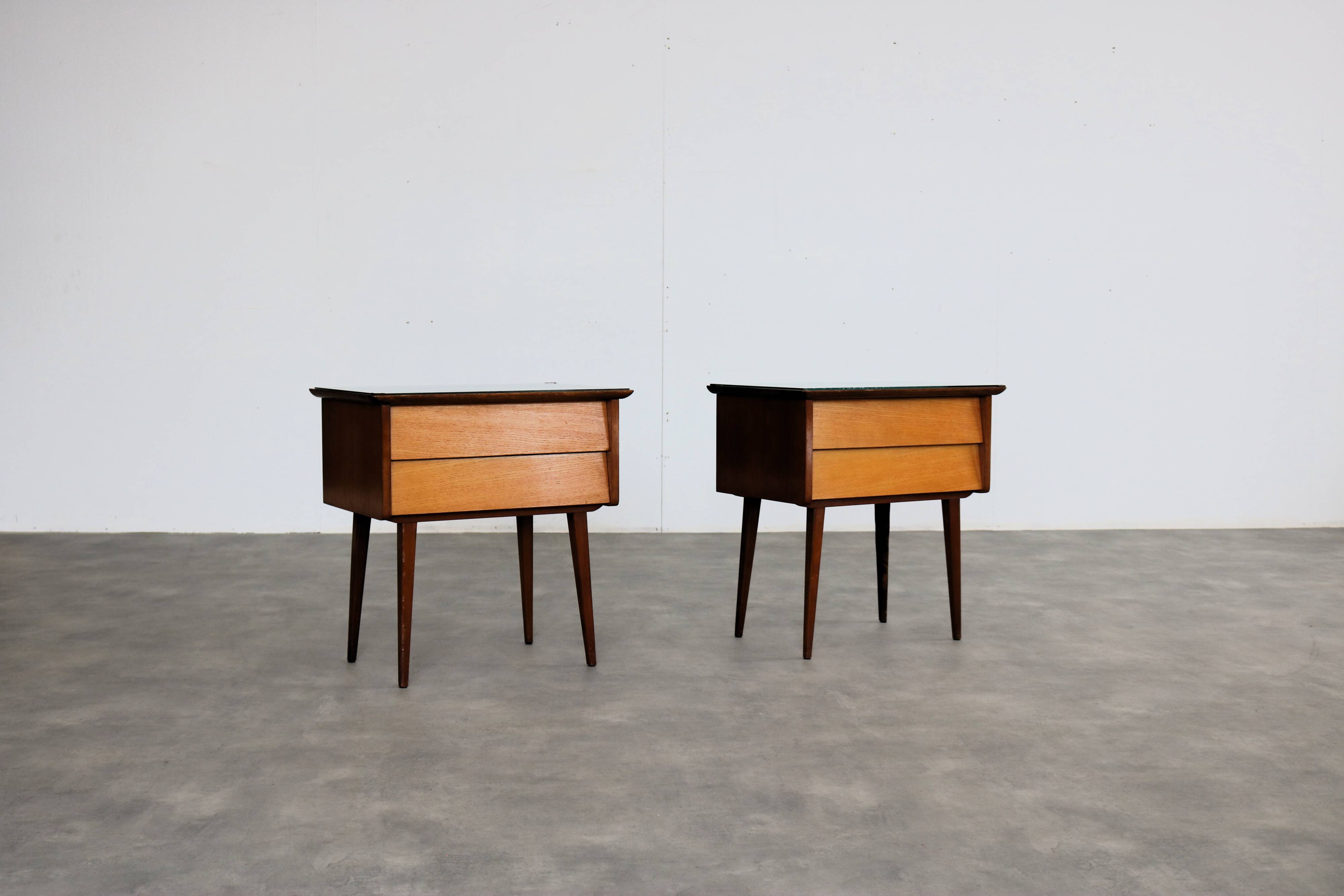 Ensemble de tables de chevet vintage | Commodes | Années 1960