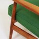 Mid Century Lounge Chair Vintage Moss Wool, Poland 1960