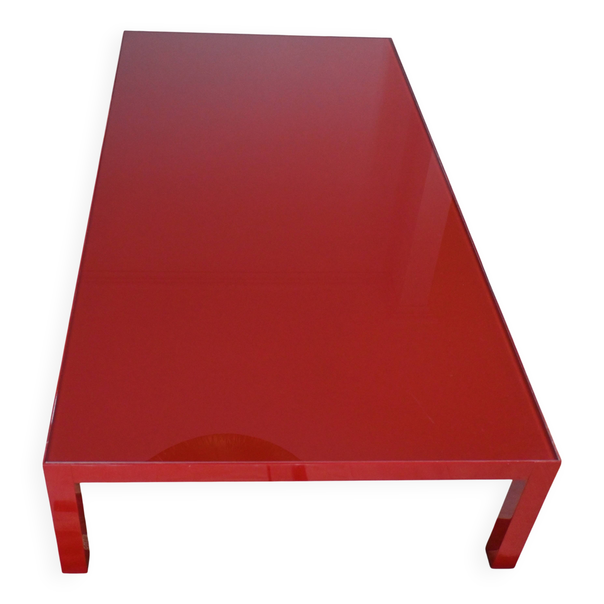 Red MDF Italia coffee table