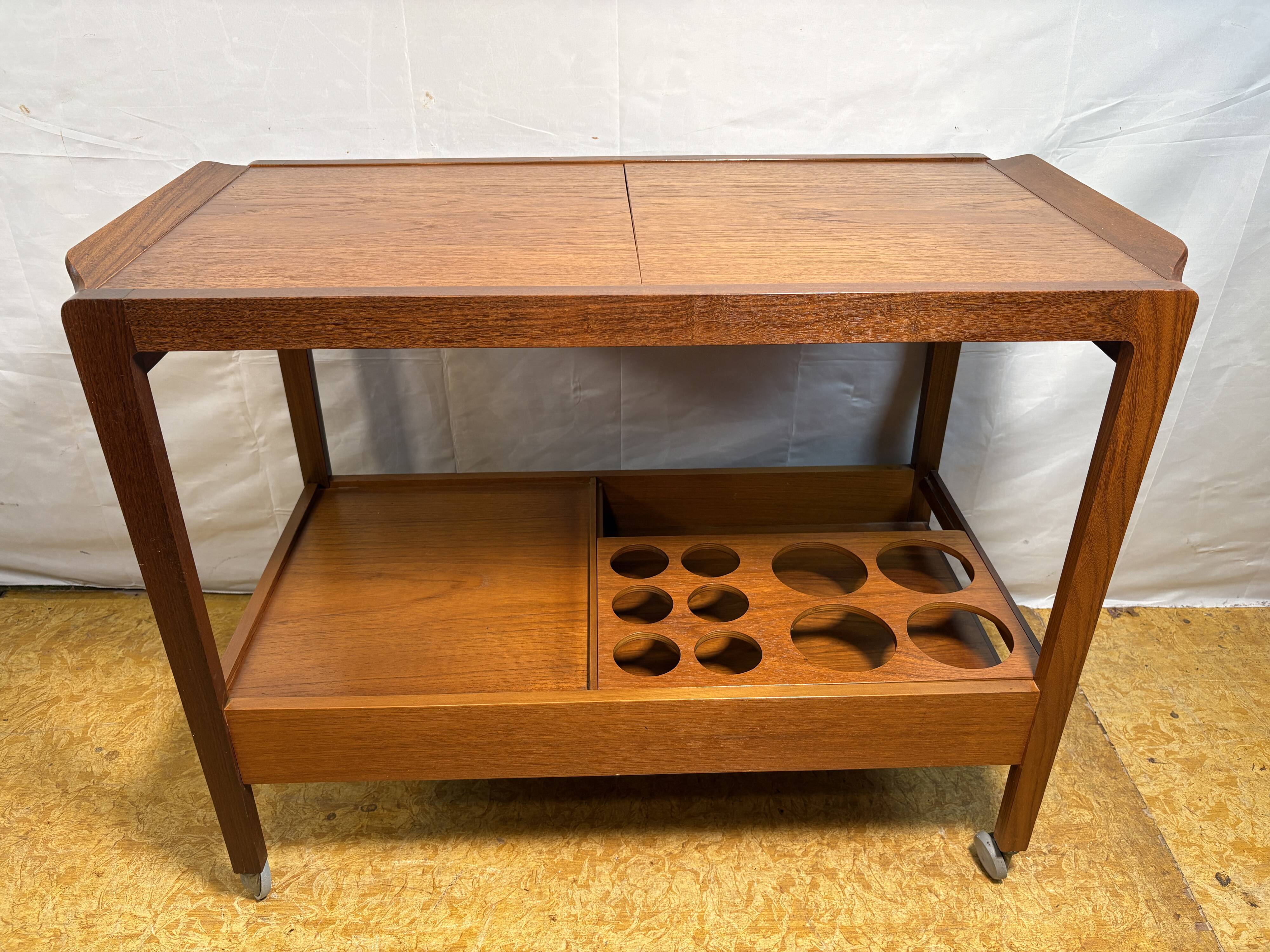 Stunning Vintage Remploy Teak Extending Bar Trolley | 1960 | Scandinavian D