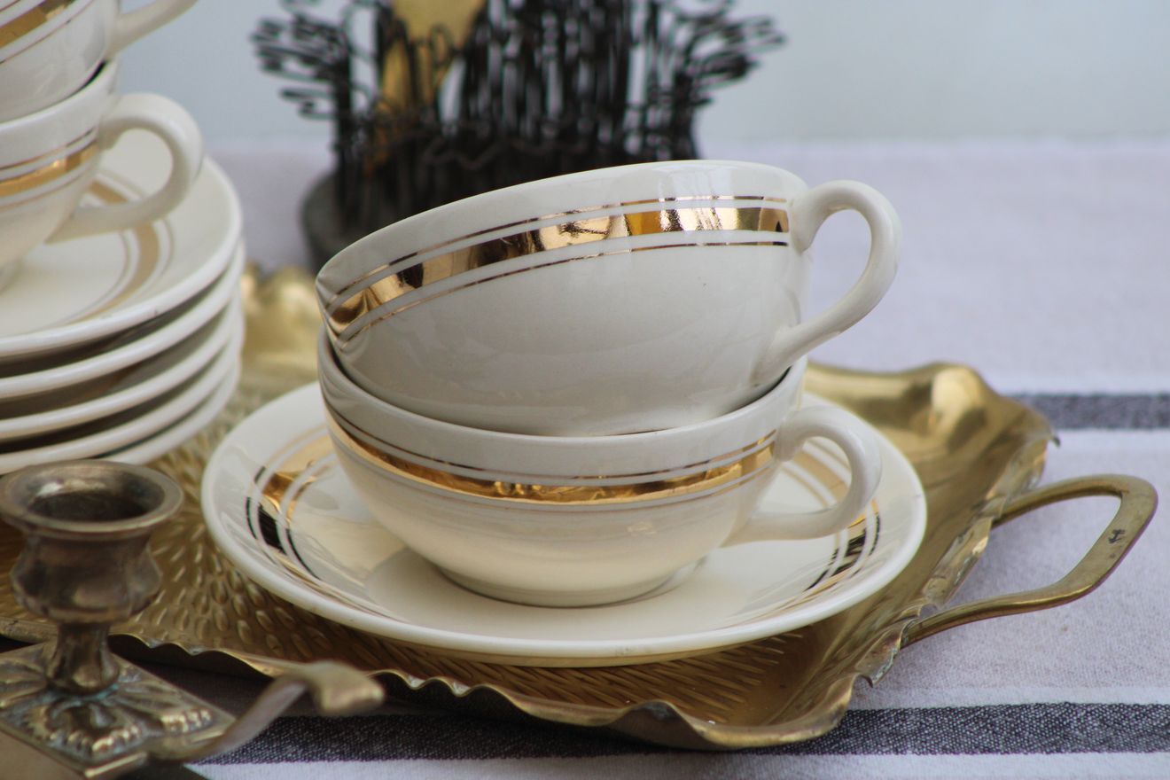 Set of 6 villeroy and boch coffee cups