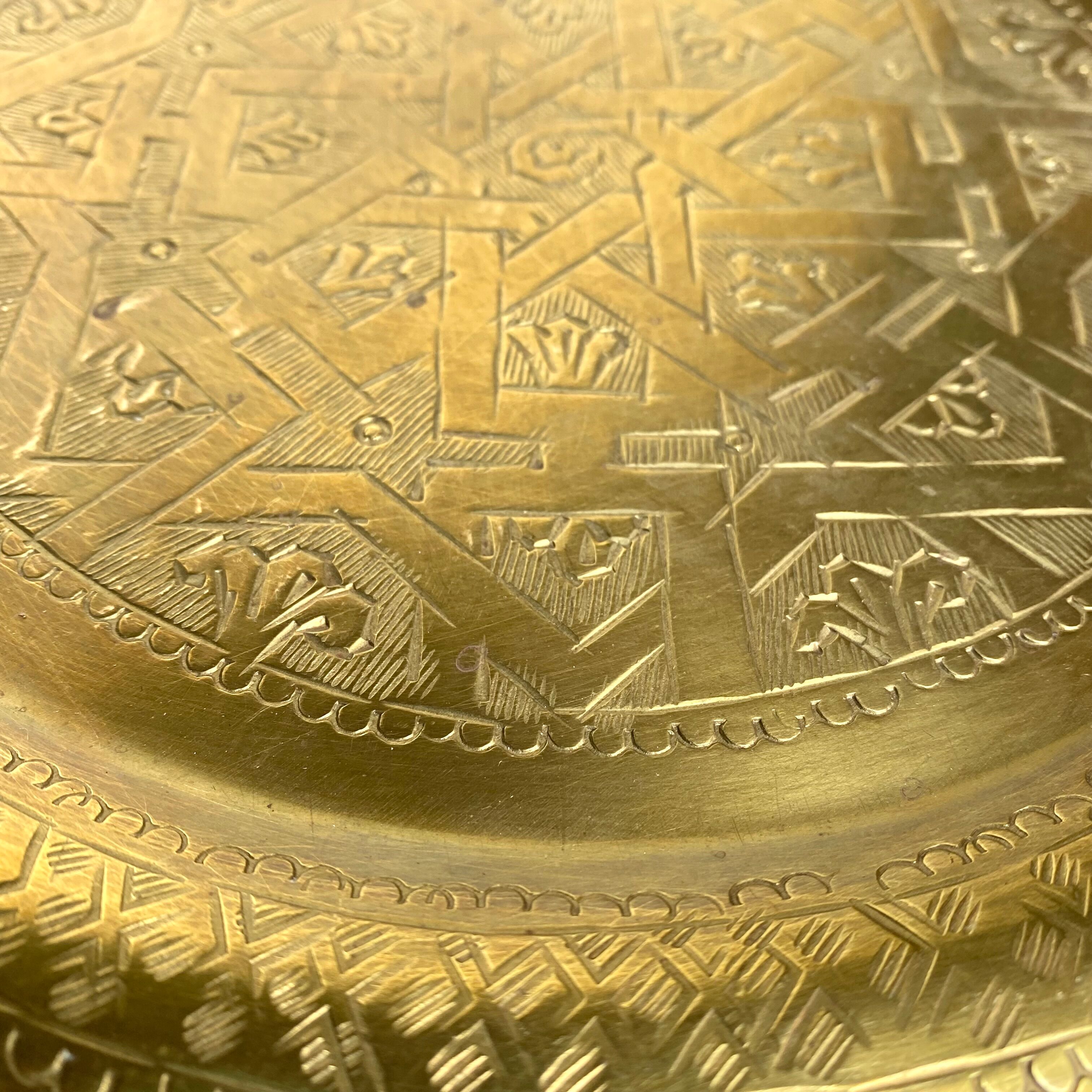 Oriental copper trays