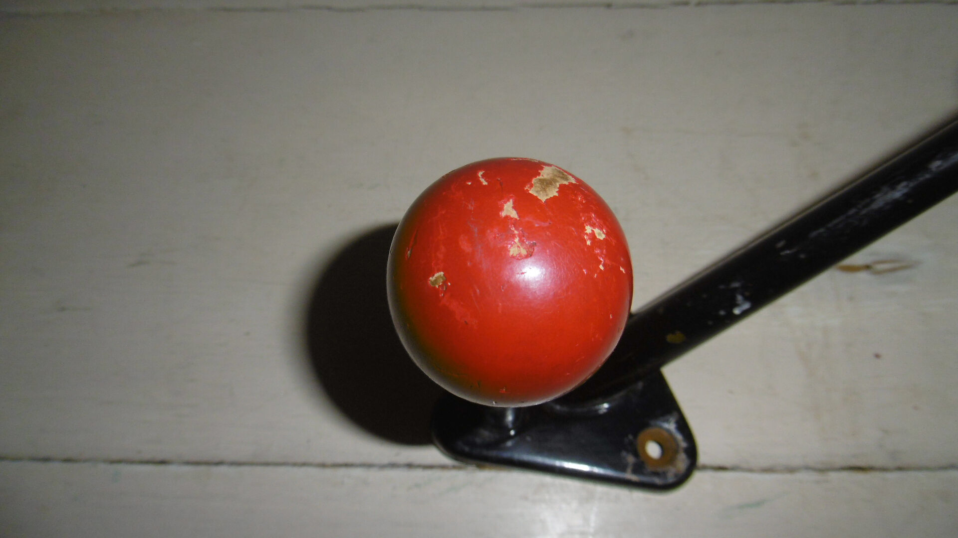 Vintage coat rack - double balls with wooden balls
