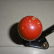 Vintage coat rack - double balls with wooden balls