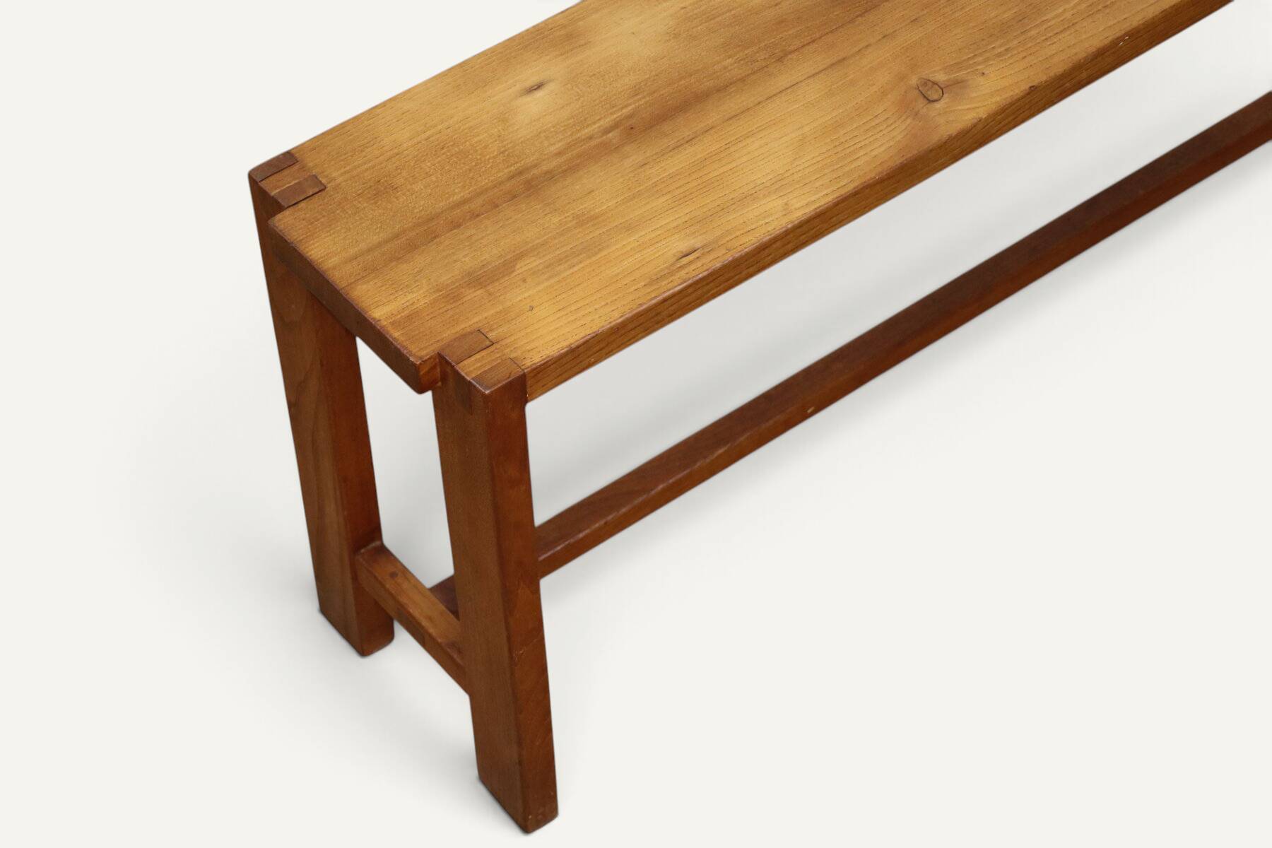 S09 bench in solid oak by Pierre Chapo – 1970s