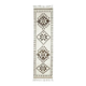 1970s Vintage Turkish Hand-Knotted Wool Cotton Beige Runner Rug  90x340