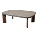 Brutalist slate coffee table