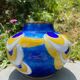 Azar Laguionie modernist art deco vase in Limoges enamels