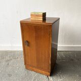 Vintage 1940’s bedside cabinet with decorative handle