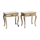 Pair of Louis XV style beside tables painted 50s