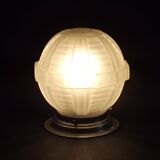 Art Deco ceiling light in glass and metal