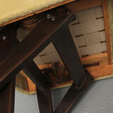 1950s scissor armchair in velvet