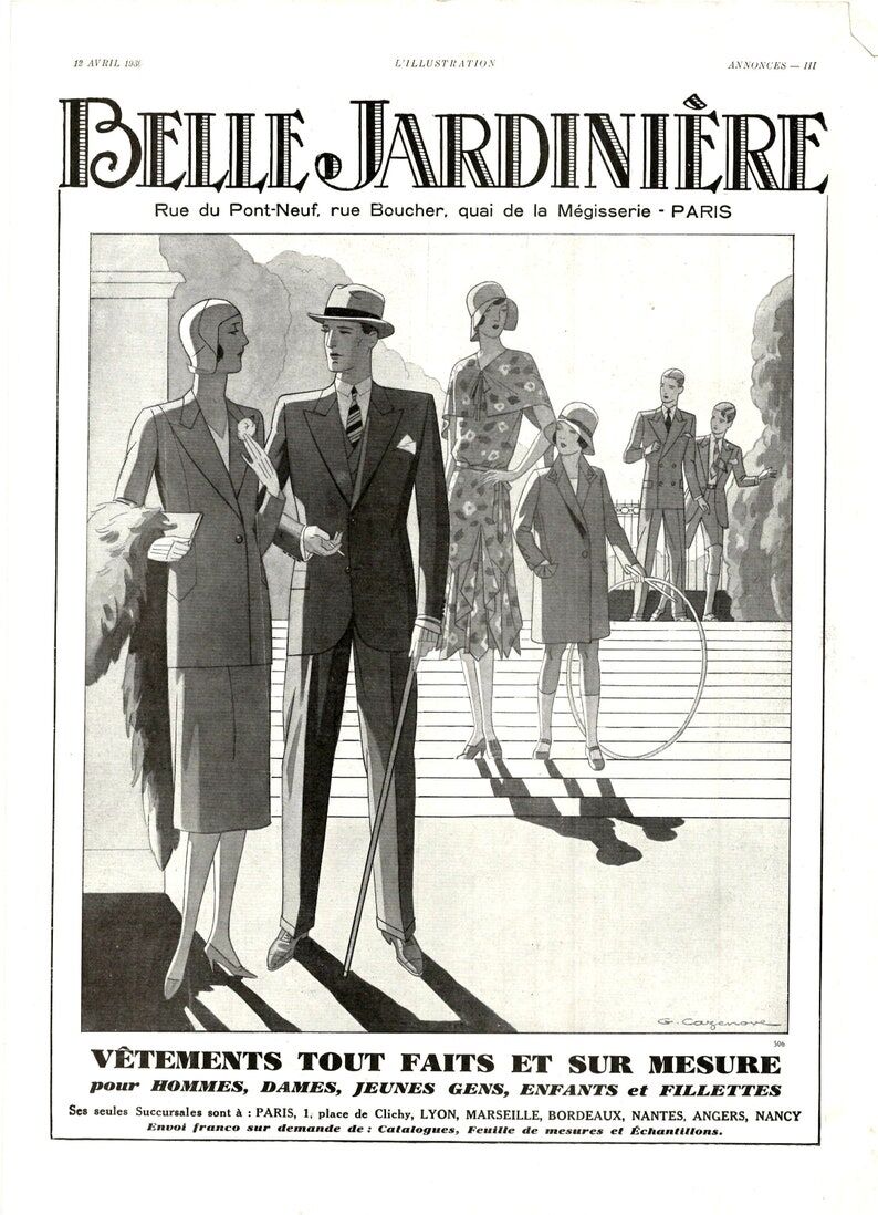 Vintage poster 30s Beautiful Gardener 30x40cm frameless