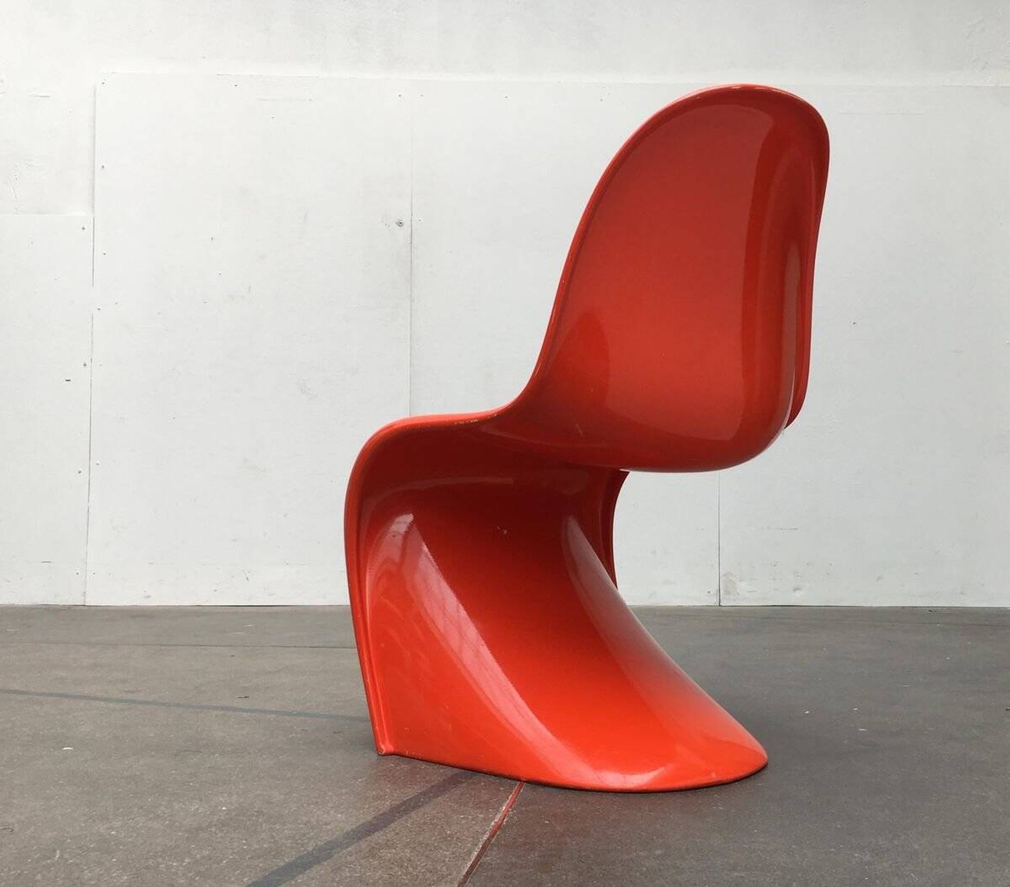 Mid-century Panton side chair set by Verner Panton for Herman Miller, 1960s.