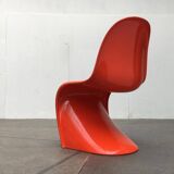 Mid-century Panton side chair set by Verner Panton for Herman Miller, 1960s.