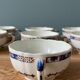 Coffee service Émile Bourgeois Grand Dépôt, décor Rouen XIXth