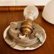Small round opaline glass ceiling light