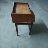 Scandinavian teak bedside table (2 available)