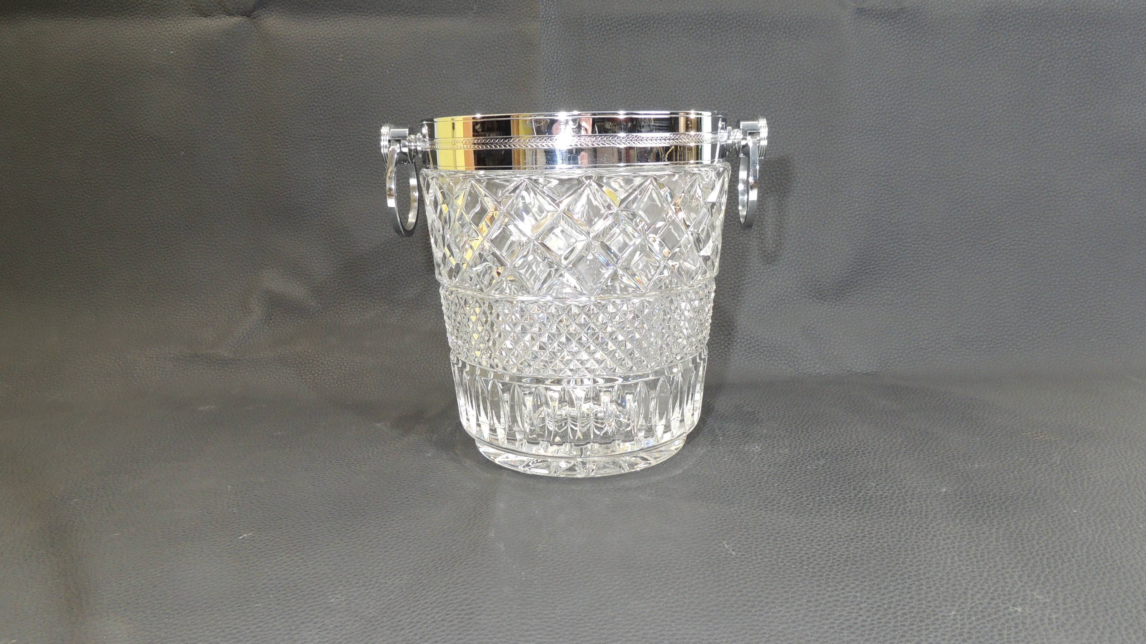 Champagne bucket cut glass