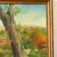 L’arbre des saisons, huile sur toile signé Hildegarde, 1977