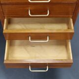 Mid-century Danish teak writing desk with brass details, 1960s