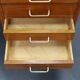 Mid-century Danish teak writing desk with brass details, 1960s