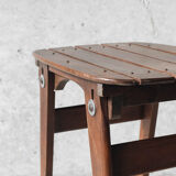 Pair of solid wooden stool - 1950