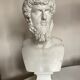 Greco-Roman bust in full plaster of Emperor Lucius Verus Borghese collection