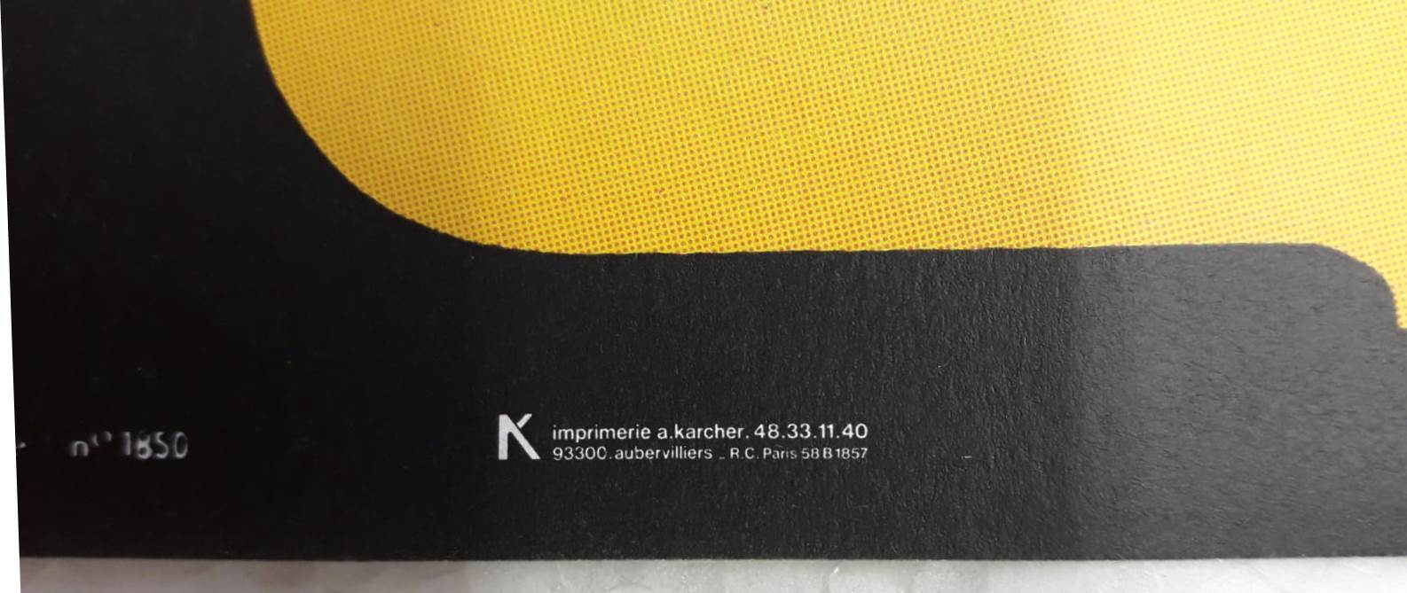 Original film poster " Pierrot Le Fou " 1965 Jean-paul Belmondo, Karina...