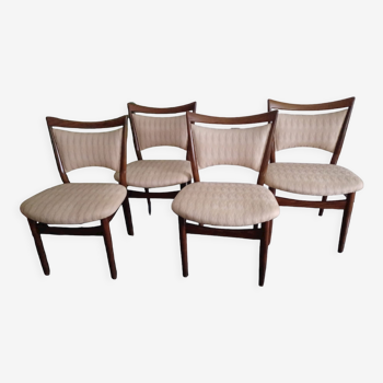 4 chaises de salle à manger modèle 'SW87' Finn Juhl pour Søren Willadsen, années 1950