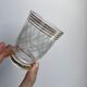 Set of 6 engraved cups and golden spirals 50-60s